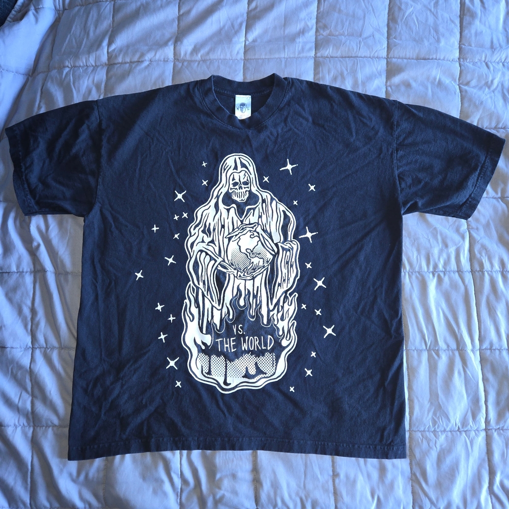 Warl Skull Graphic Black T-Shirt